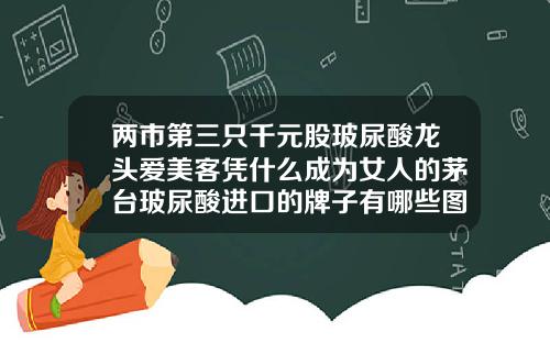 两市第三只千元股玻尿酸龙头爱美客凭什么成为女人的茅台玻尿酸进口的牌子有哪些图片