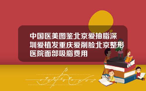 中国医美图鉴北京爱抽脂深圳爱植发重庆爱削脸北京整形医院面部吸脂费用
