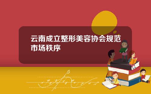 云南成立整形美容协会规范市场秩序