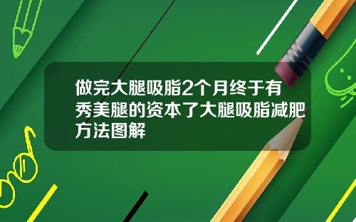 做完大腿吸脂2个月终于有秀美腿的资本了大腿吸脂减肥方法图解