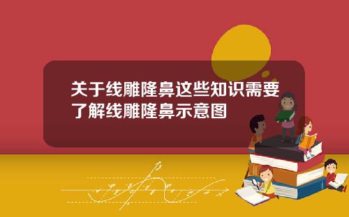 关于线雕隆鼻这些知识需要了解线雕隆鼻示意图