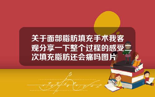 关于面部脂肪填充手术我客观分享一下整个过程的感受二次填充脂肪还会痛吗图片