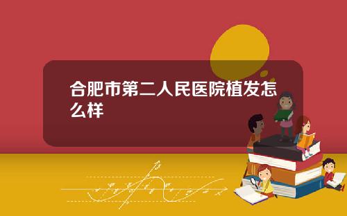 合肥市第二人民医院植发怎么样