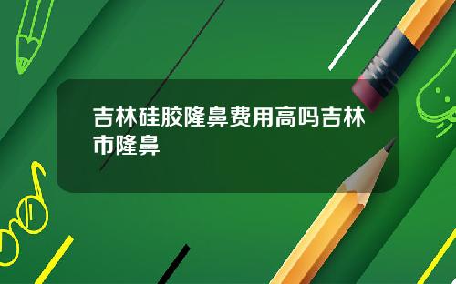 吉林硅胶隆鼻费用高吗吉林市隆鼻
