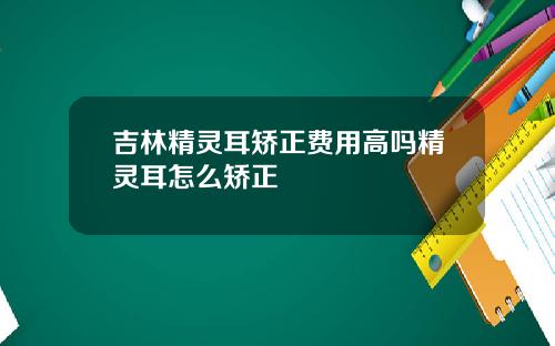 吉林精灵耳矫正费用高吗精灵耳怎么矫正