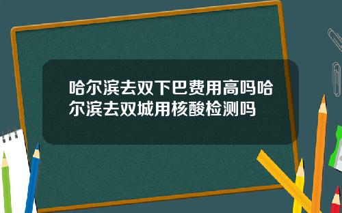哈尔滨去双下巴费用高吗哈尔滨去双城用核酸检测吗