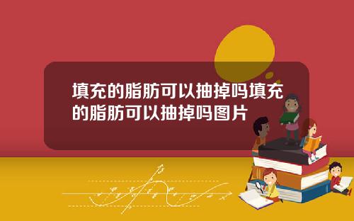 填充的脂肪可以抽掉吗填充的脂肪可以抽掉吗图片