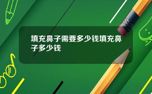 填充鼻子需要多少钱填充鼻子多少钱