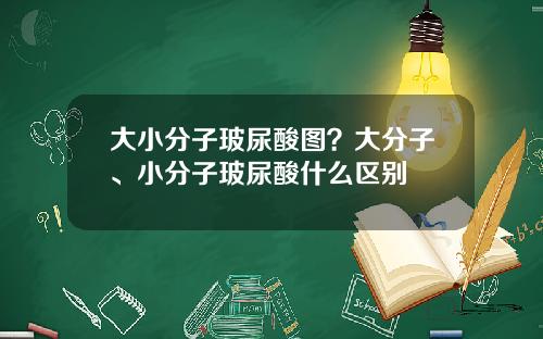 大小分子玻尿酸图？大分子、小分子玻尿酸什么区别