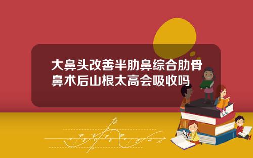 大鼻头改善半肋鼻综合肋骨鼻术后山根太高会吸收吗