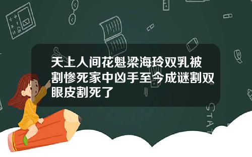 天上人间花魁梁海玲双乳被割惨死家中凶手至今成谜割双眼皮割死了