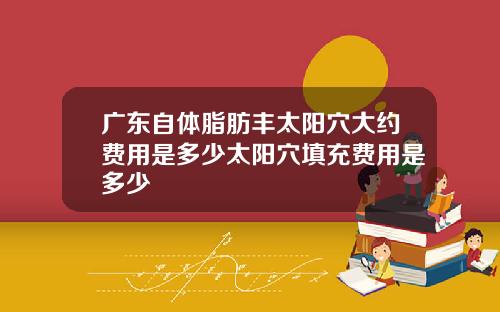 广东自体脂肪丰太阳穴大约费用是多少太阳穴填充费用是多少