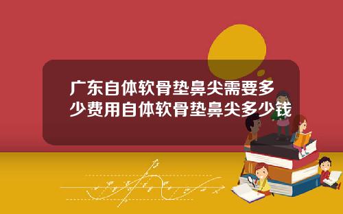 广东自体软骨垫鼻尖需要多少费用自体软骨垫鼻尖多少钱