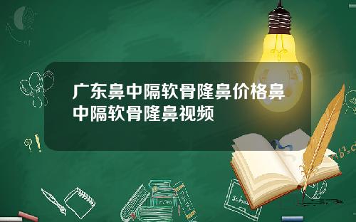广东鼻中隔软骨隆鼻价格鼻中隔软骨隆鼻视频