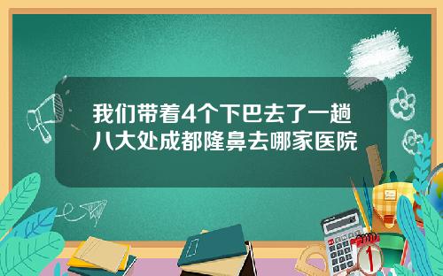 我们带着4个下巴去了一趟八大处成都隆鼻去哪家医院
