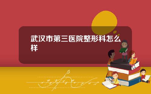 武汉市第三医院整形科怎么样