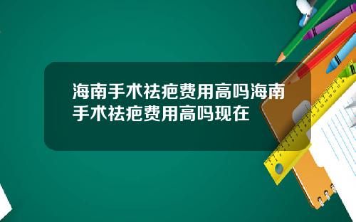 海南手术祛疤费用高吗海南手术祛疤费用高吗现在