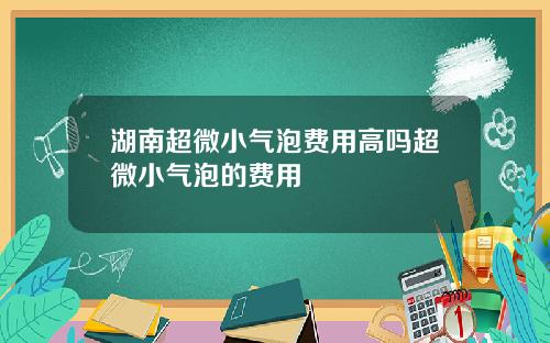湖南超微小气泡费用高吗超微小气泡的费用