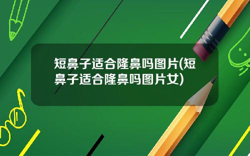 短鼻子适合隆鼻吗图片(短鼻子适合隆鼻吗图片女)