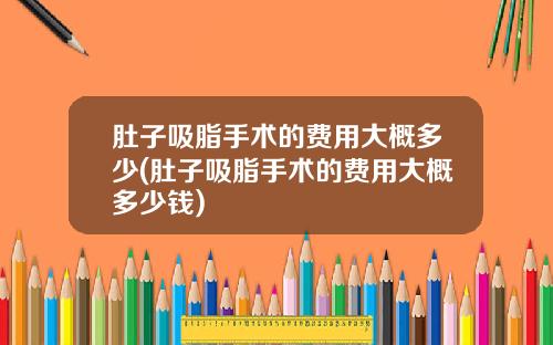 肚子吸脂手术的费用大概多少(肚子吸脂手术的费用大概多少钱)