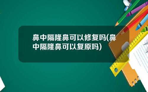 鼻中隔隆鼻可以修复吗(鼻中隔隆鼻可以复原吗)