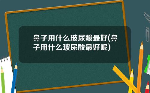 鼻子用什么玻尿酸最好(鼻子用什么玻尿酸最好呢)